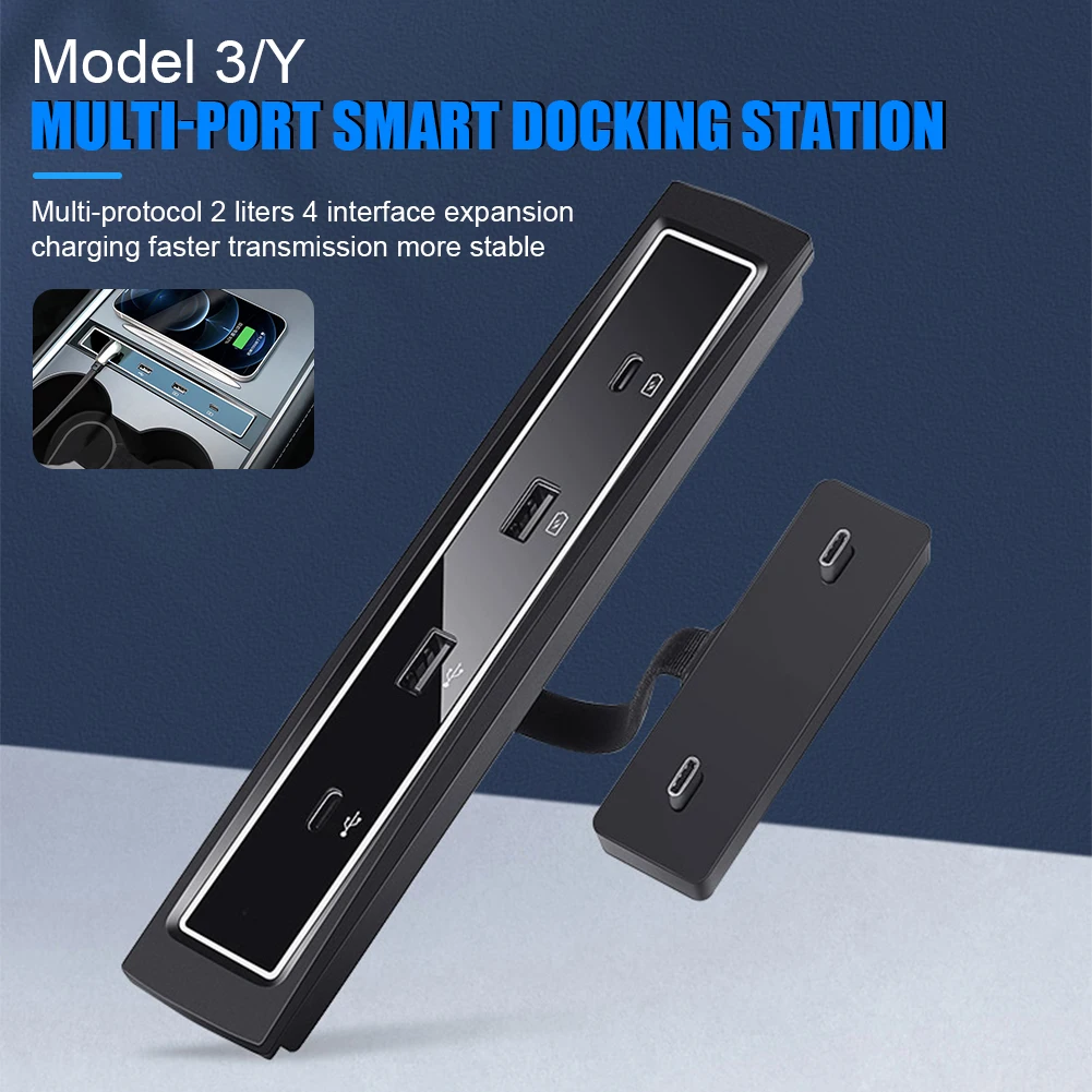 For Tesla 2021 Model 3 Model Y 27W Quick Charger Intelligent Docking Station USB Shunt Hub Decoration Interior Refit Accessories
For Tesla 2021 Model 3 Model Y 27W Quick Charger Intelligent Docking Station USB Shunt Hub Decoration Interior Refit Accessories