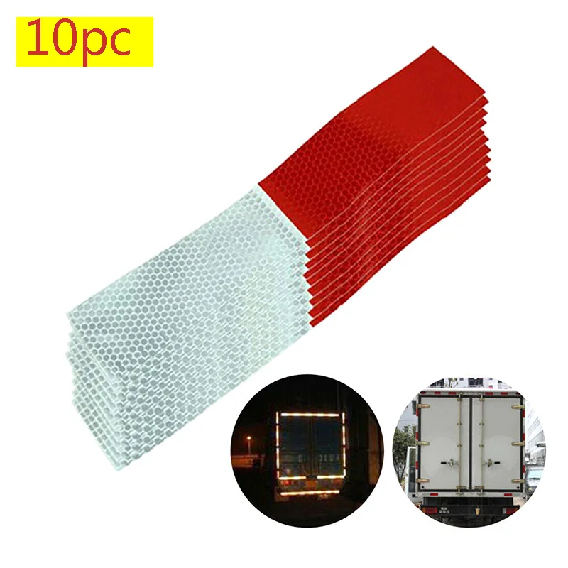 10Pcs Night Driving Safety Secure Red White Sticker Car Reflective Sticker Warning Strip Reflective Truck Auto supplies
10Pcs Night Driving Safety Secure Red White Sticker Car Reflective Sticker Warning Strip Reflective Truck Auto supplies