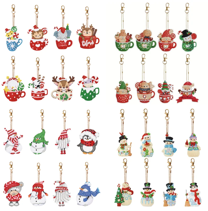 8 шт., брелки для ключей «сделай сам» 
8 шт., брелки для ключей «сделай сам»