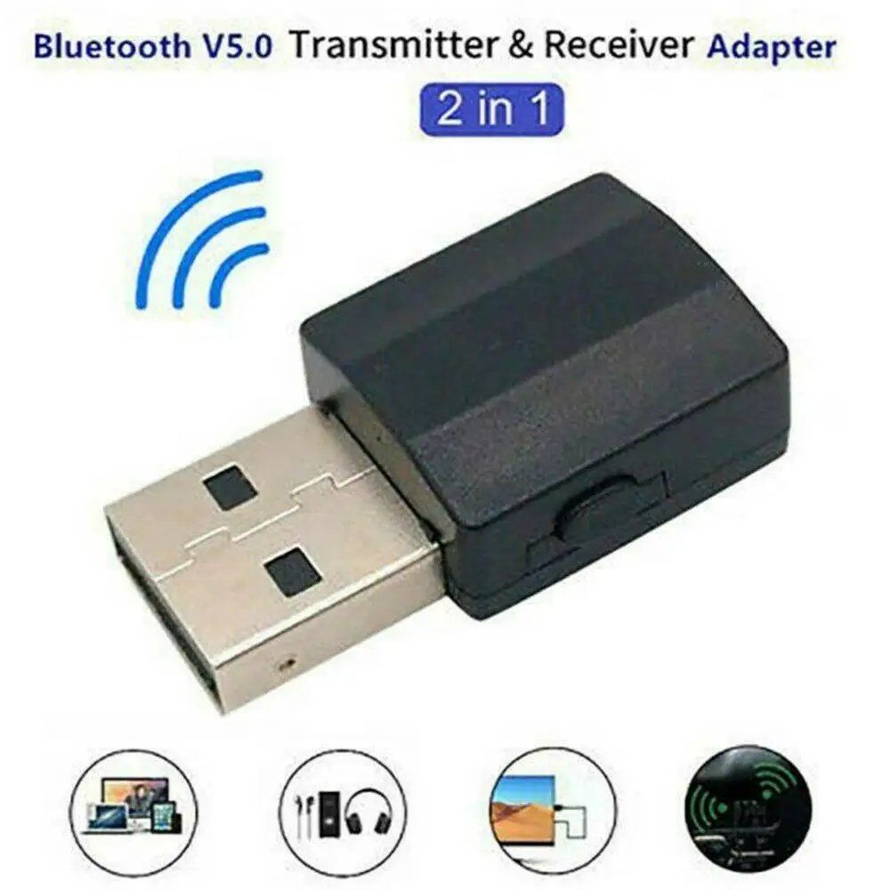 Wireless Audio Transmitter Receiver Bluetooth-Compatible 5.0 USB Dongle Stereo Adapter for Car TV Earphone Speaker
Wireless Audio Transmitter Receiver Bluetooth-Compatible 5.0 USB Dongle Stereo Adapter for Car TV Earphone Speaker