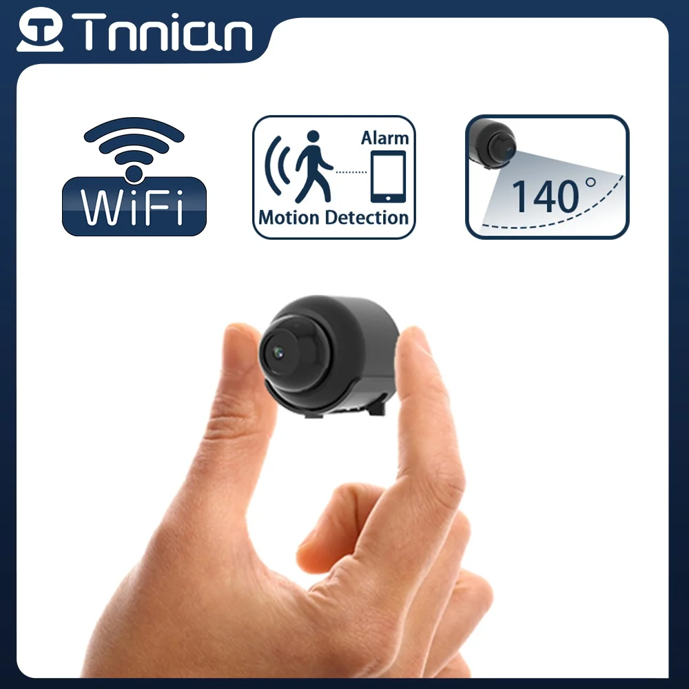 Мини-камера видеонаблюдения Tnnian, 2 МП, Wi-Fi, ИК, ночное видение, широкий угол обзора, IP-камеры для помещений
Мини-камера видеонаблюдения Tnnian, 2 МП, Wi-Fi, ИК, ночное видение, широкий угол обзора, IP-камеры для помещений