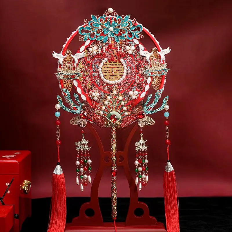 Chinese ancient style bride group fan wedding product DIY Xiuhe fan material package(Containing glue gun)
Chinese ancient style bride group fan wedding product DIY Xiuhe fan material package(Containing glue gun)