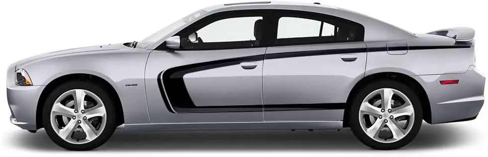 Factory Crafts C-Stripe Side Graphics Kit 3M Vinyl Decal Wrap Compatible with Dodge Charger 2011-2014 - Matte Black
Factory Crafts C-Stripe Side Graphics Kit 3M Vinyl Decal Wrap Compatible with Dodge Charger 2011-2014 - Matte Black