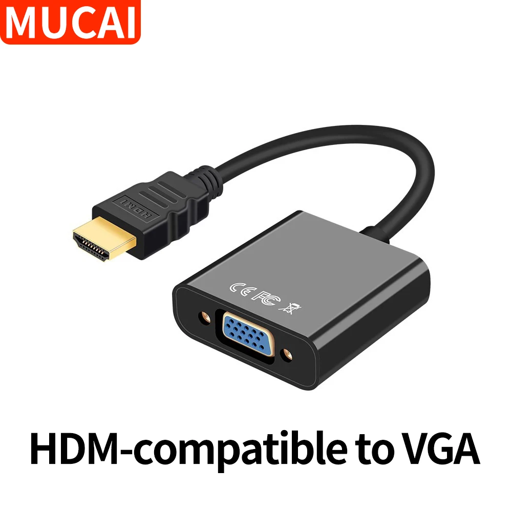 Переходник MUCAI 1080P HDMI-совместимый с VGA-кабелем, переходник HDMI-совместимый штекер-гнездо VGA для планшета, ноутбука, ПК, телевизора
Переходник MUCAI 1080P HDMI-совместимый с VGA-кабелем, переходник HDMI-совместимый штекер-гнездо VGA для планшета, ноутбука, ПК, телевизора