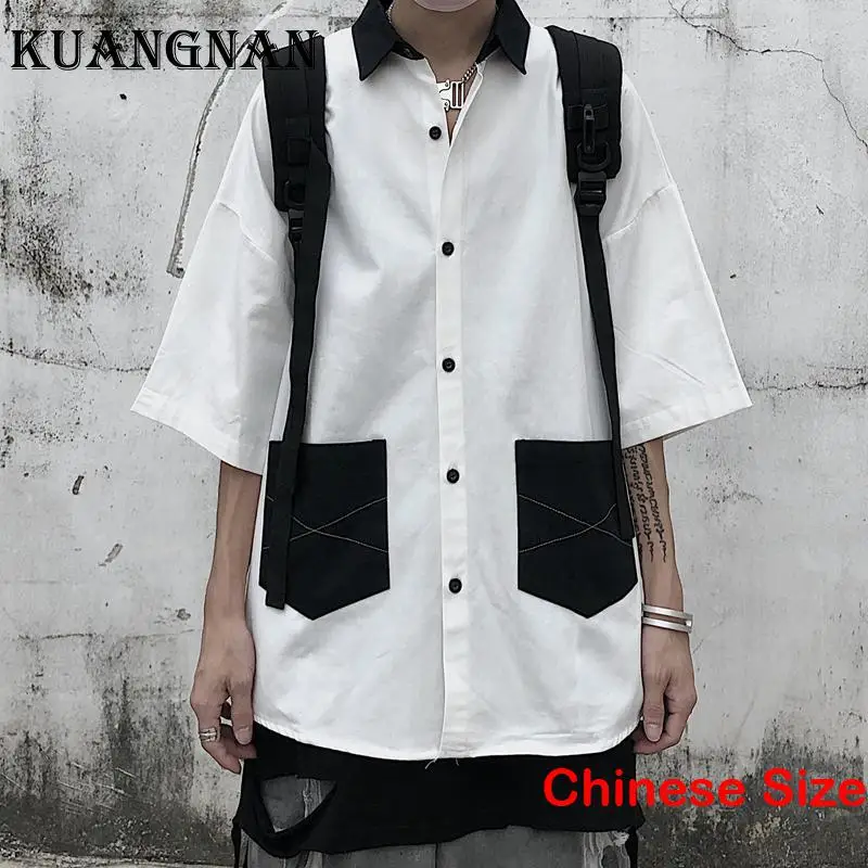 KUANGNAN Patchwork Men's Clothes Luxury Style Simple Shirt Blouse Half Sleeve Shirts Man Sale Tops Blouses 2XL 2023 Summer
KUANGNAN Patchwork Men's Clothes Luxury Style Simple Shirt Blouse Half Sleeve Shirts Man Sale Tops Blouses 2XL 2023 Summer