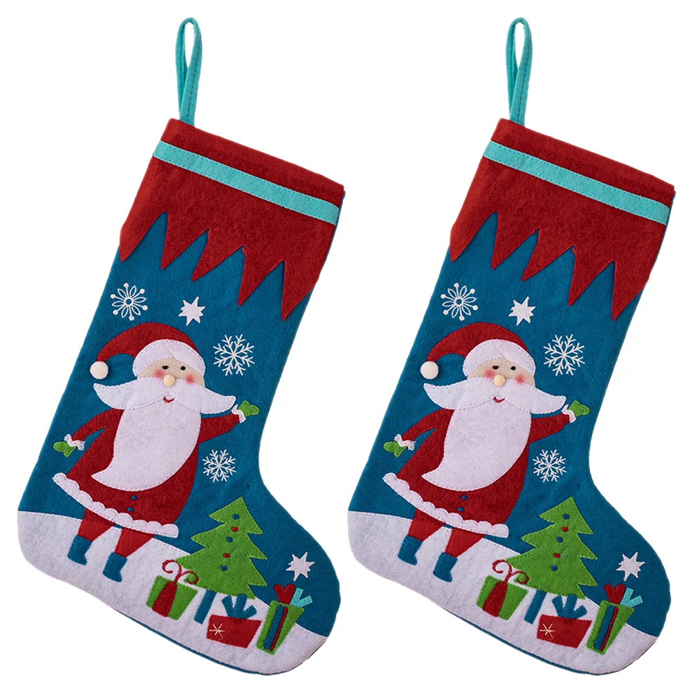 2 шт., новогодние Носки с рисунком Санта Клауса
2 шт., новогодние Носки с рисунком Санта Клауса