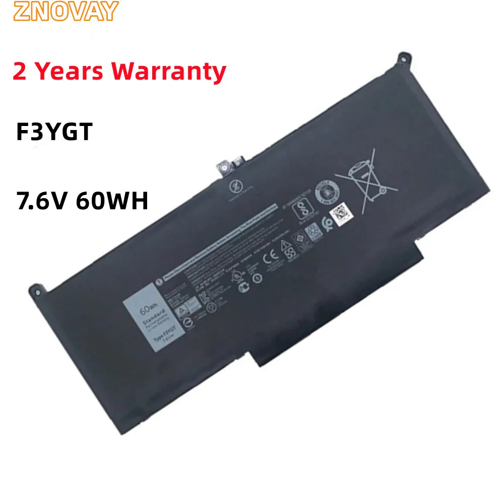 Новый аккумулятор ZNOVAY F3YGT для ноутбука Dell Latitude 12 7000 E7280 E7290 E7380 E7390 E7480 E7490 F3YGT 2X39G 7,6 в 60 Втч
Новый аккумулятор ZNOVAY F3YGT для ноутбука Dell Latitude 12 7000 E7280 E7290 E7380 E7390 E7480 E7490 F3YGT 2X39G 7,6 в 60 Втч