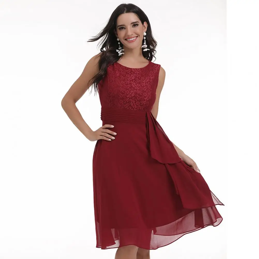 2023 Dress Round Neck Sleeveless Tight Waist Summer Women Formal Dress Fashion Elegant Style Evening
2023 Dress Round Neck Sleeveless Tight Waist Summer Women Formal Dress Fashion Elegant Style Evening
