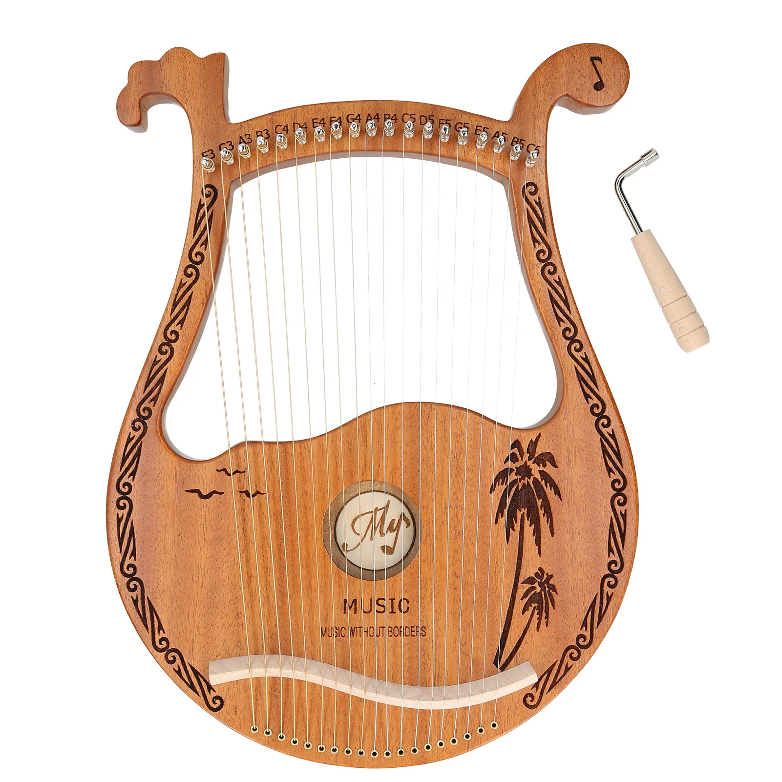 Lyre Harp 19 струн красное дерево маленький портативный музыкальный инструмент для начинающих деревянный цвет Lyre§ 16 струн Lyre§ harp
Lyre Harp 19 струн красное дерево маленький портативный музыкальный инструмент для начинающих деревянный цвет Lyre§ 16 струн Lyre§ harp