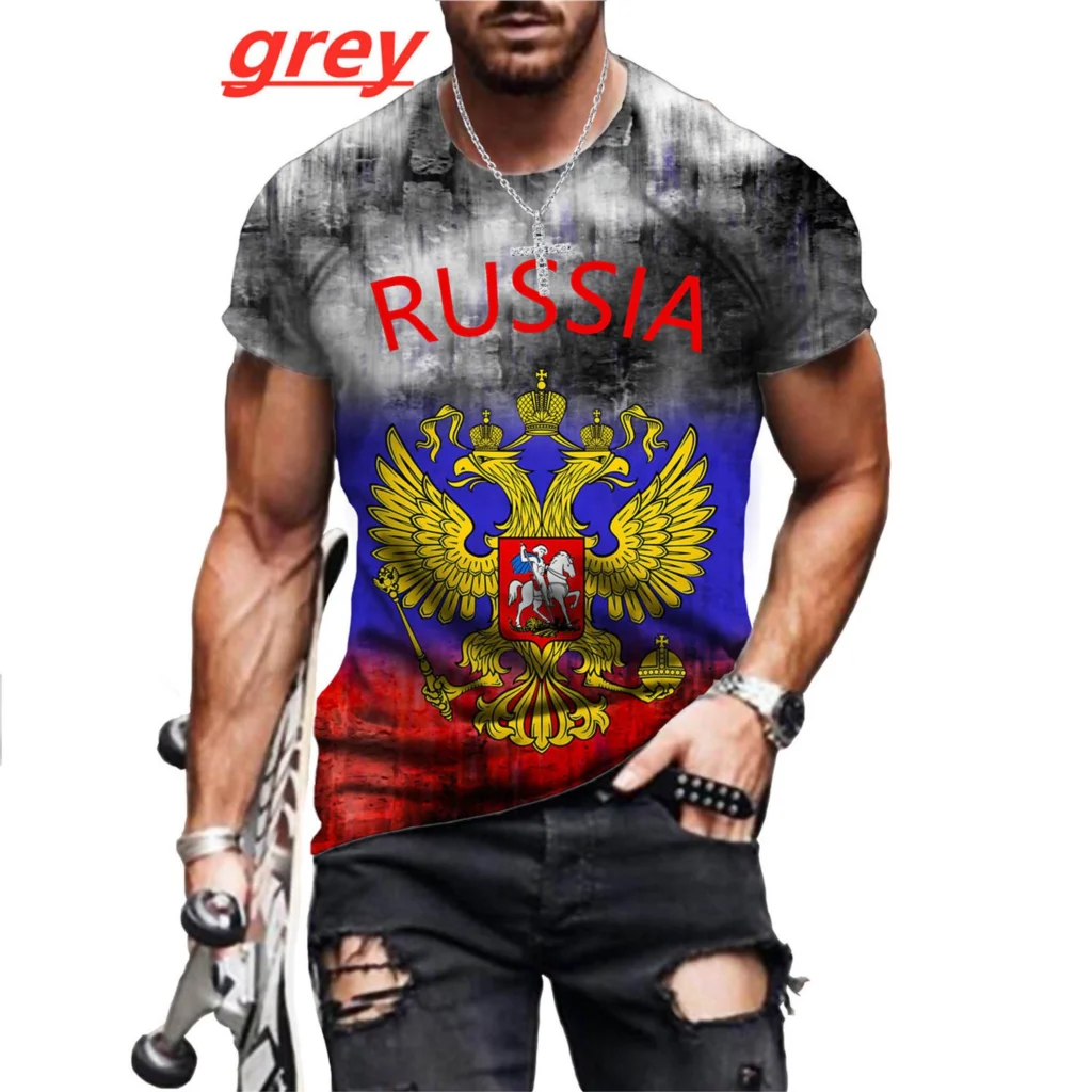 Novidade Legal Mais Recente Moda Bandeira Russa impressão 3d Manga Curta T Camisa
Novidade Legal Mais Recente Moda Bandeira Russa impressão 3d Manga Curta T Camisa