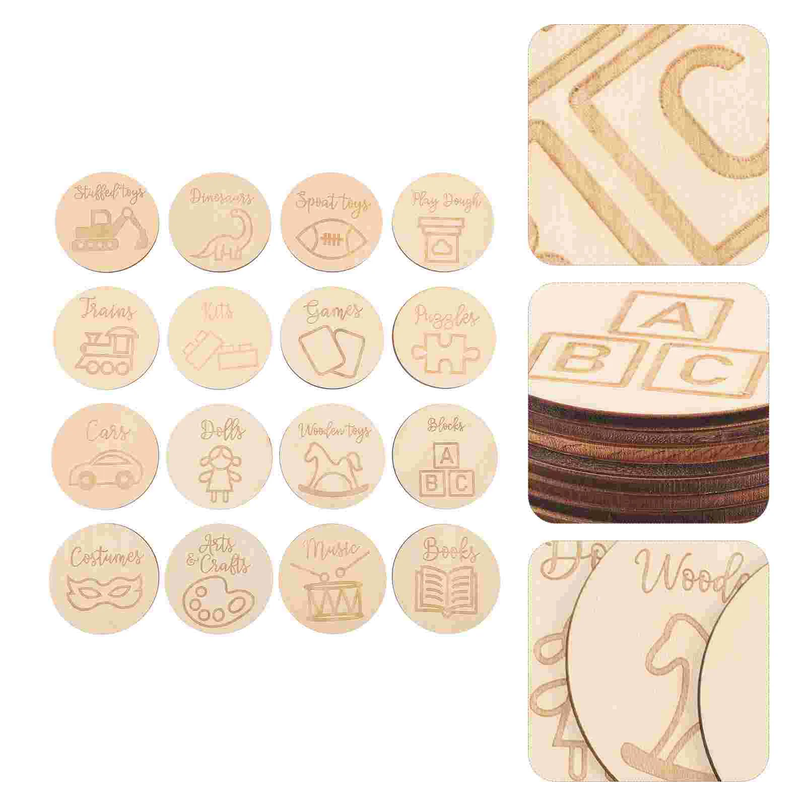 Wooden Storage Tags Kids Storage Category Label Round Bundle Label Sign For Baby Nursery Decoration
Wooden Storage Tags Kids Storage Category Label Round Bundle Label Sign For Baby Nursery Decoration