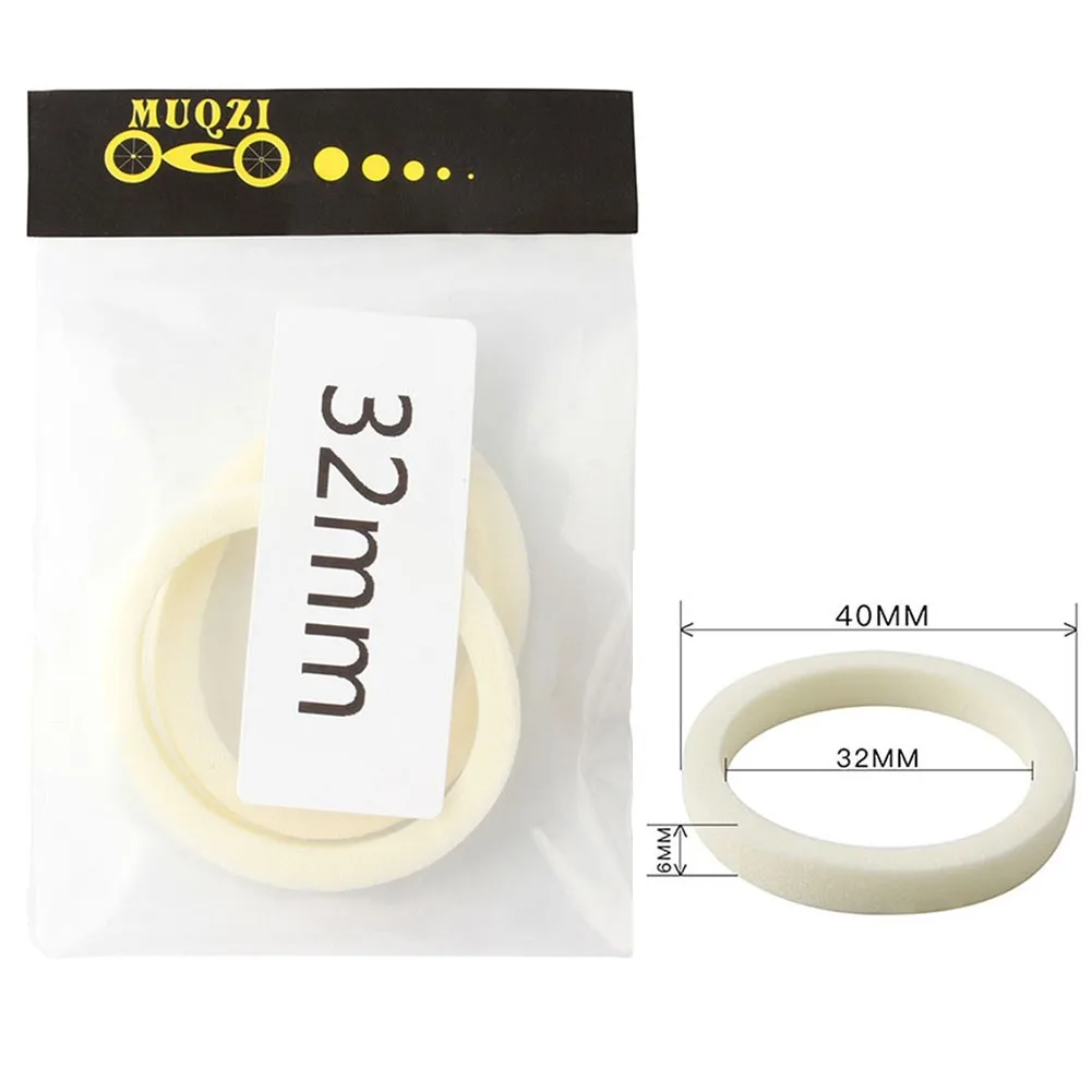 2Pcs Mountain Bike Shock Absorber Front Fork Sponge Ring Oil Seal Oil-Absorbing Sponge Sealing Ring 30/32/34/35/36/38/40mm
2Pcs Mountain Bike Shock Absorber Front Fork Sponge Ring Oil Seal Oil-Absorbing Sponge Sealing Ring 30/32/34/35/36/38/40mm