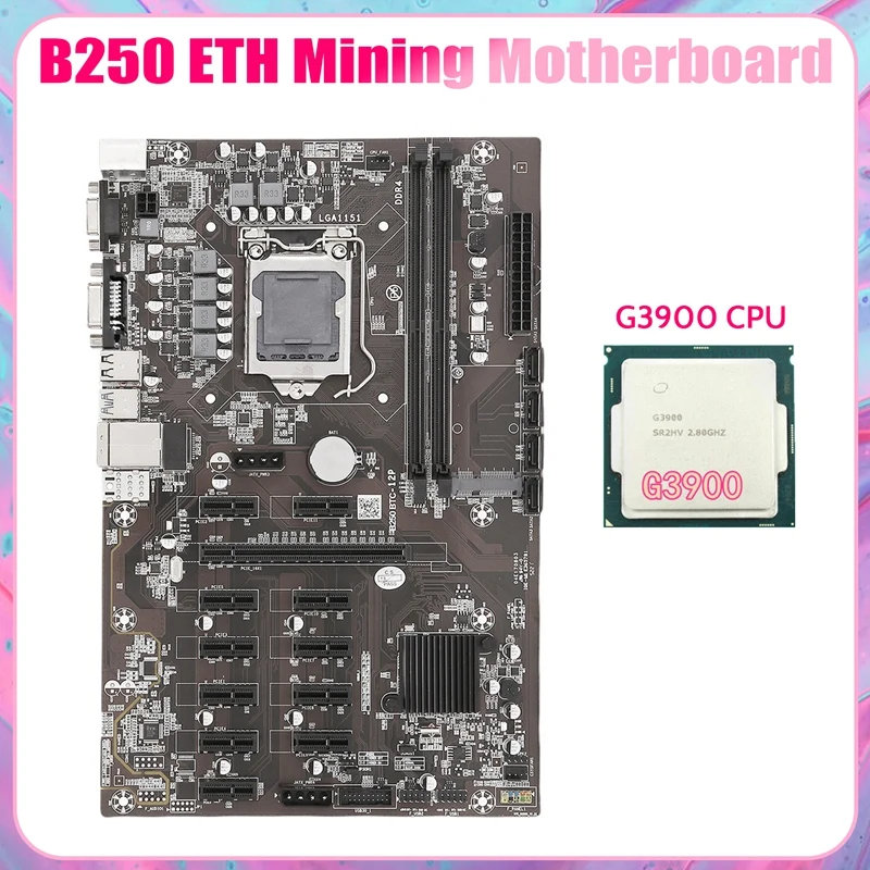 Материнская плата для майнинга B250B ETH + процессор G3900 LGA1151 DDR4 12x, слот для графической карты MSATA SATA3.0 USB3.0 для материнской платы майнера BTC
Материнская плата для майнинга B250B ETH + процессор G3900 LGA1151 DDR4 12x, слот для графической карты MSATA SATA3.0 USB3.0 для материнской платы майнера BTC