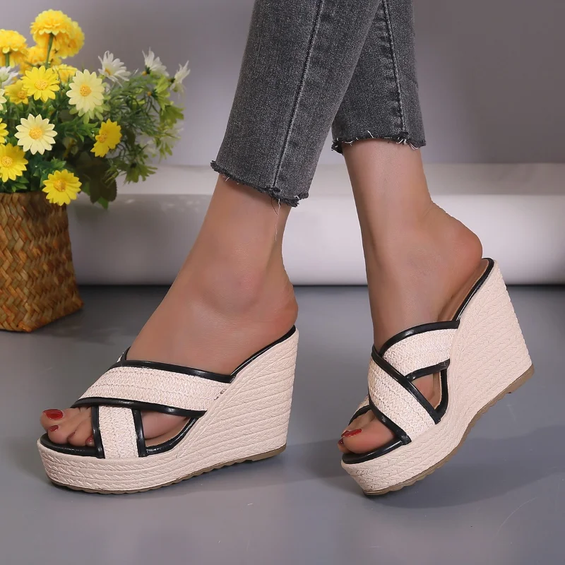 Shoes for Women 2023 New Belt Women's Slippers Summer Rome Open Toe Wedge Shoes Ladies Platform Slippers Zapatos Mujer
Shoes for Women 2023 New Belt Women's Slippers Summer Rome Open Toe Wedge Shoes Ladies Platform Slippers Zapatos Mujer