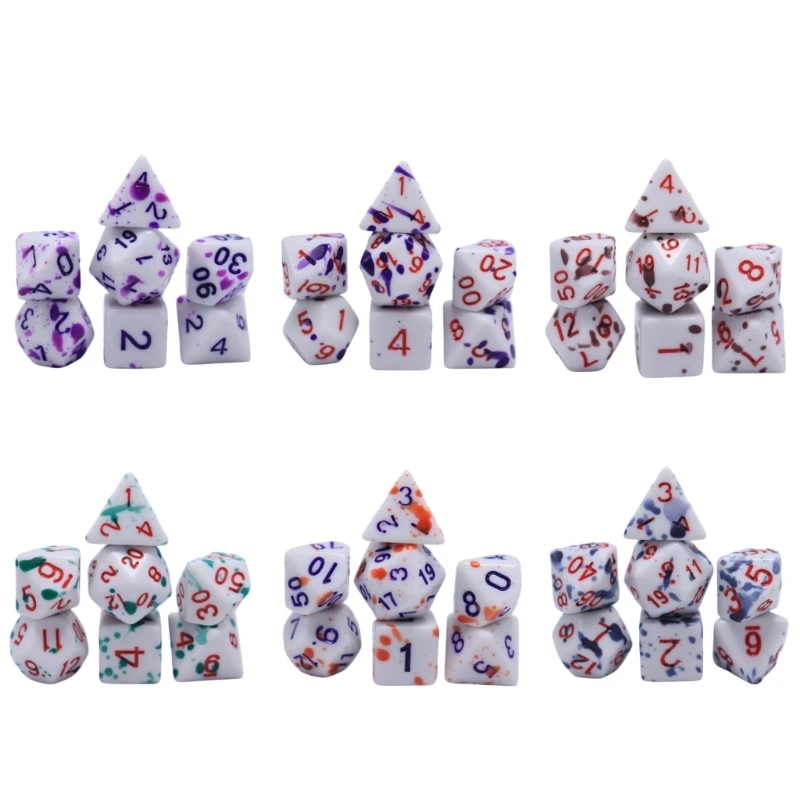F1FD 7Pcs D4 D6 D8 D10 D12 D20 Number Acrylic Polyhedral Dices Party Educational Toy
F1FD 7Pcs D4 D6 D8 D10 D12 D20 Number Acrylic Polyhedral Dices Party Educational Toy