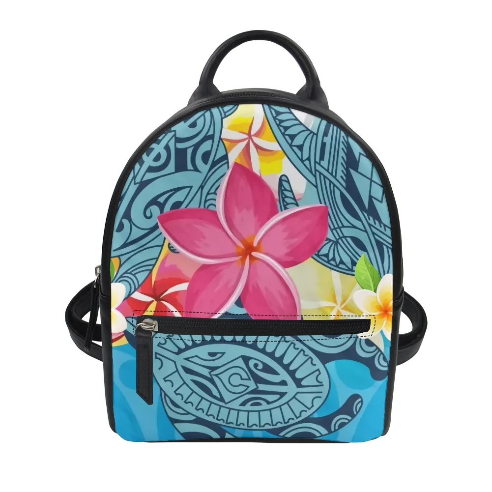 ELVISWORDS Hawaii Plumeria Deep Sea Circle Turtle Pattern Women Mini Shoulder PU Zipper Bag Casual Lady Leather Travel Backpack
ELVISWORDS Hawaii Plumeria Deep Sea Circle Turtle Pattern Women Mini Shoulder PU Zipper Bag Casual Lady Leather Travel Backpack
