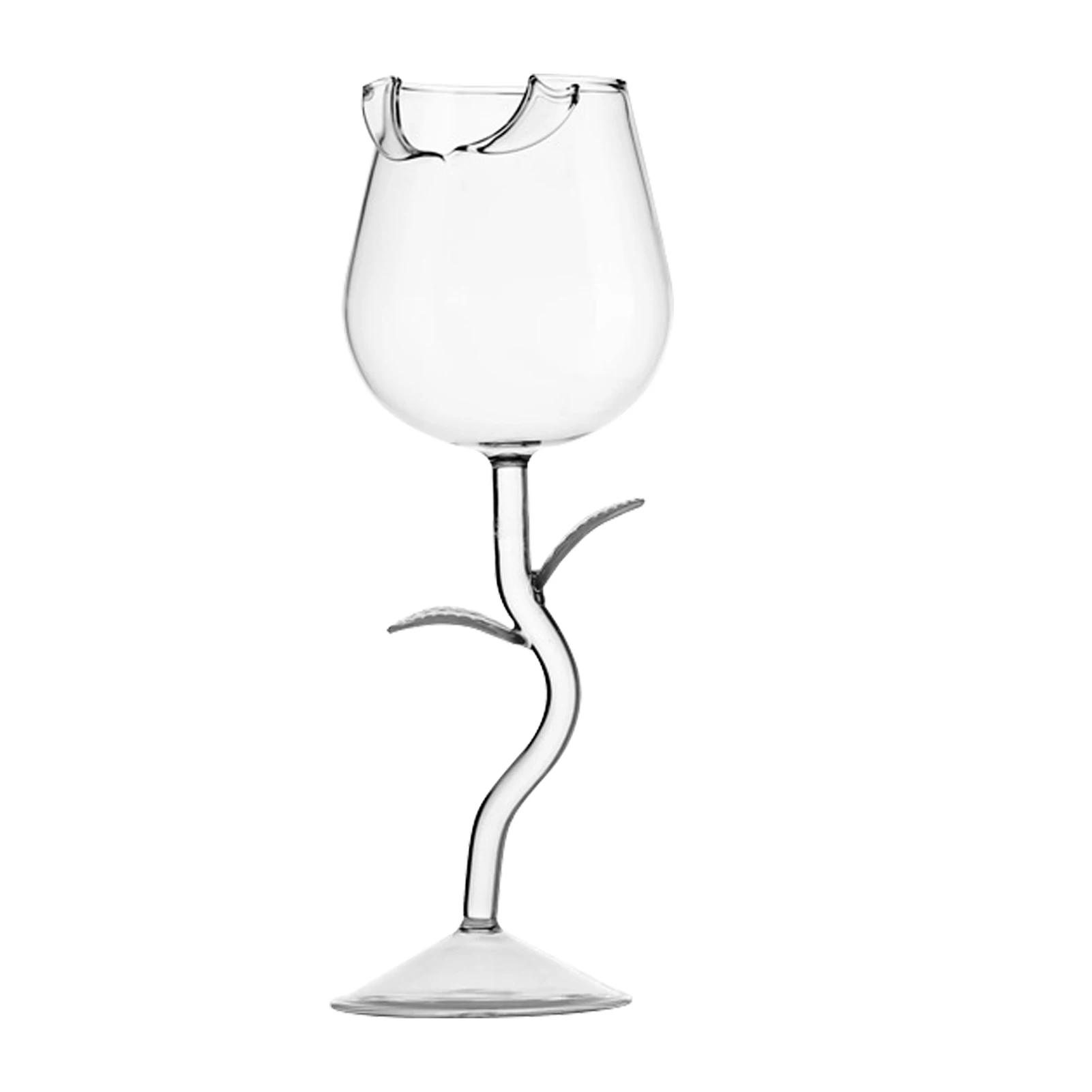 Стеклянный бокал для вина в форме розы
Стеклянный бокал для вина в форме розы