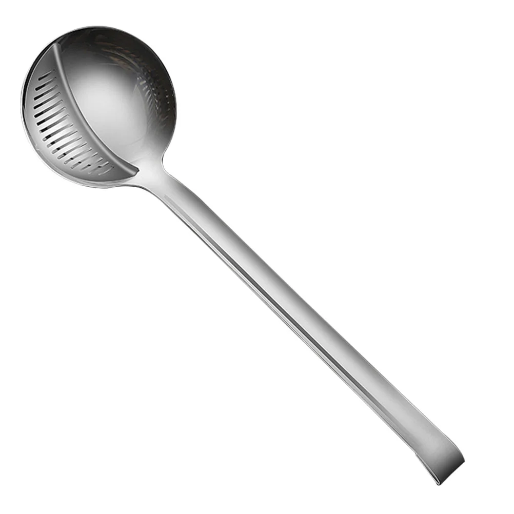 

Ladle Spoon Strainer Skimmer Grease Slotted Stainless Steel Spoons Soup Hot Pot Fat Filter Serving Scoop Colander Separator