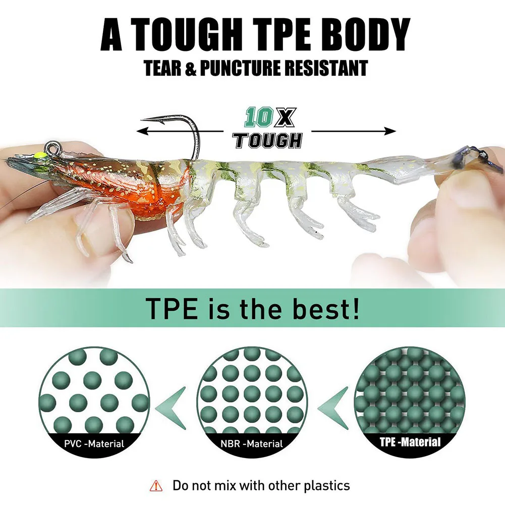 Biomimetic Shrimp Fishing Lure Fishing Lure Realistic Motion 16.5*11.5*1.8cm 3pcs/set ABS Bait Biomimetic Shrimp
Biomimetic Shrimp Fishing Lure Fishing Lure Realistic Motion 16.5*11.5*1.8cm 3pcs/set ABS Bait Biomimetic Shrimp