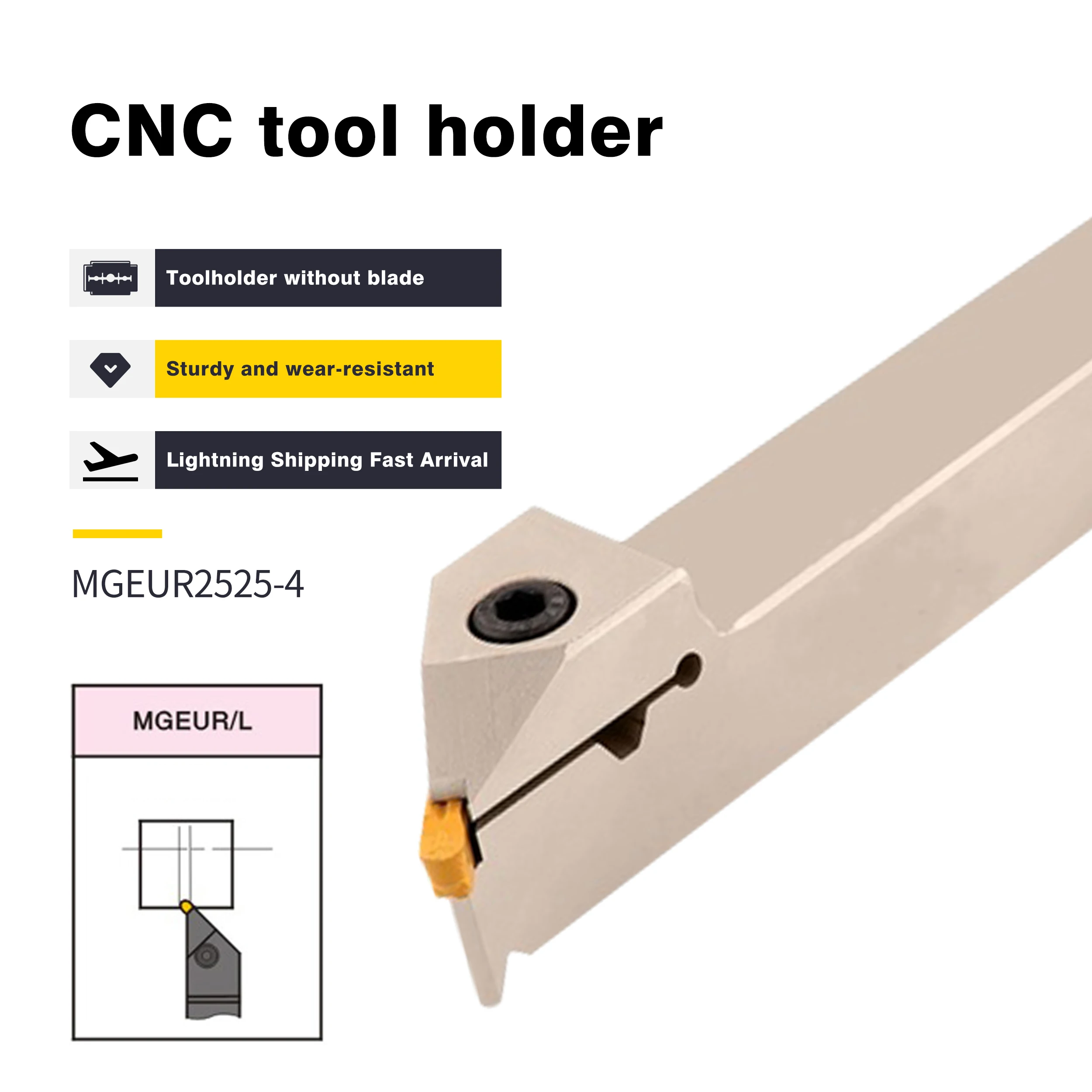 Spring Steel Arbor MGEUR2525-3 4 5 MGEUR2020K-2 K-4 MGEUR2020-3 External Grooving Turning Tools Holder CNC Lathe Tools, For MRMN
Spring Steel Arbor MGEUR2525-3 4 5 MGEUR2020K-2 K-4 MGEUR2020-3 External Grooving Turning Tools Holder CNC Lathe Tools, For MRMN