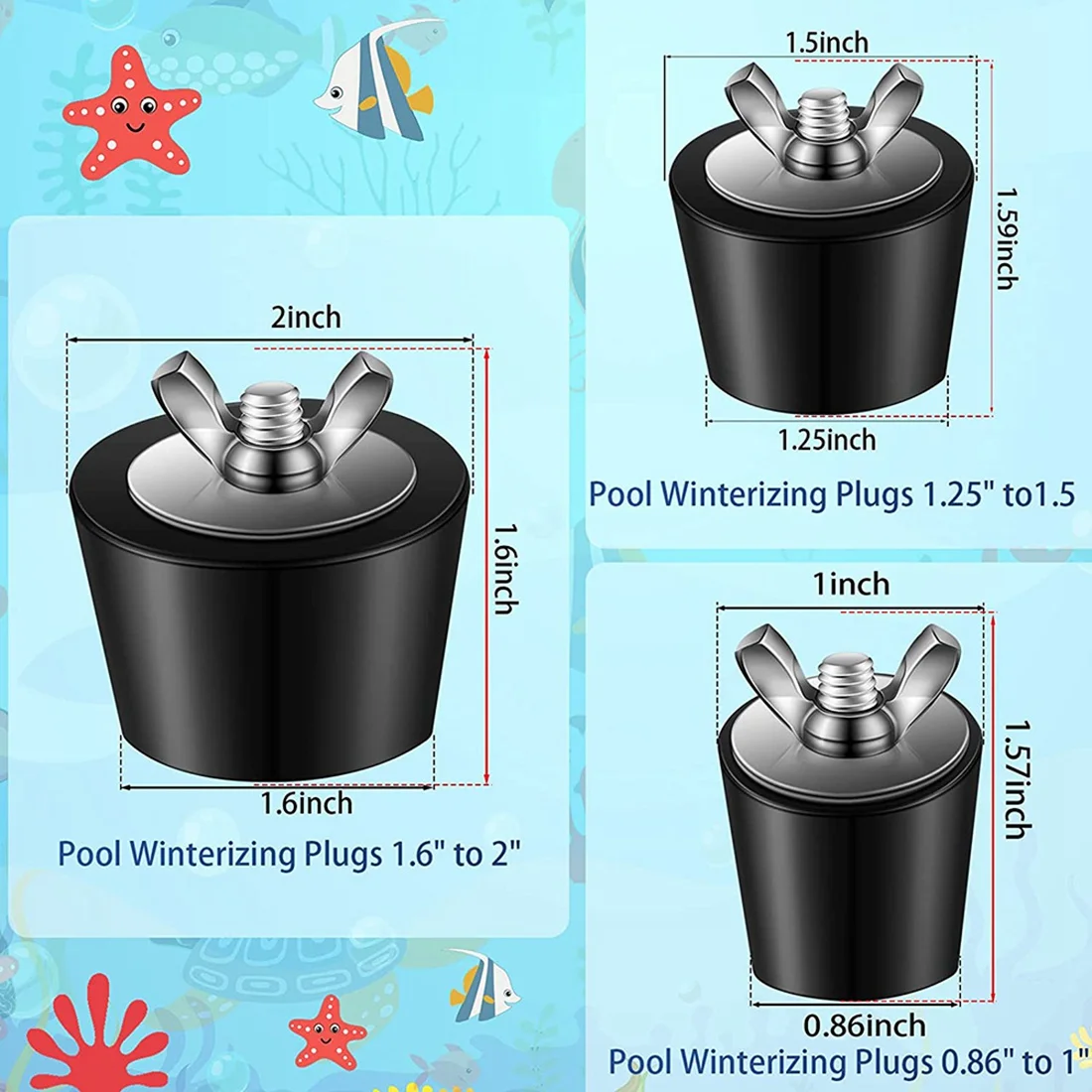 3 Sizes Rubber Pool Plug Pool Return Line Plug Pool Plug Splitter Plug Pool Plug for Above Ground Pool Inground Pool
3 Sizes Rubber Pool Plug Pool Return Line Plug Pool Plug Splitter Plug Pool Plug for Above Ground Pool Inground Pool