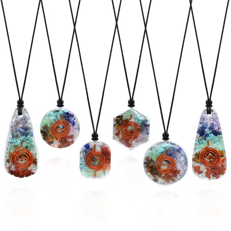 Reiki Healing Chakra Chips Stone Natural Crystal Gravel Meditation Pendant Pendulum Necklace
Reiki Healing Chakra Chips Stone Natural Crystal Gravel Meditation Pendant Pendulum Necklace