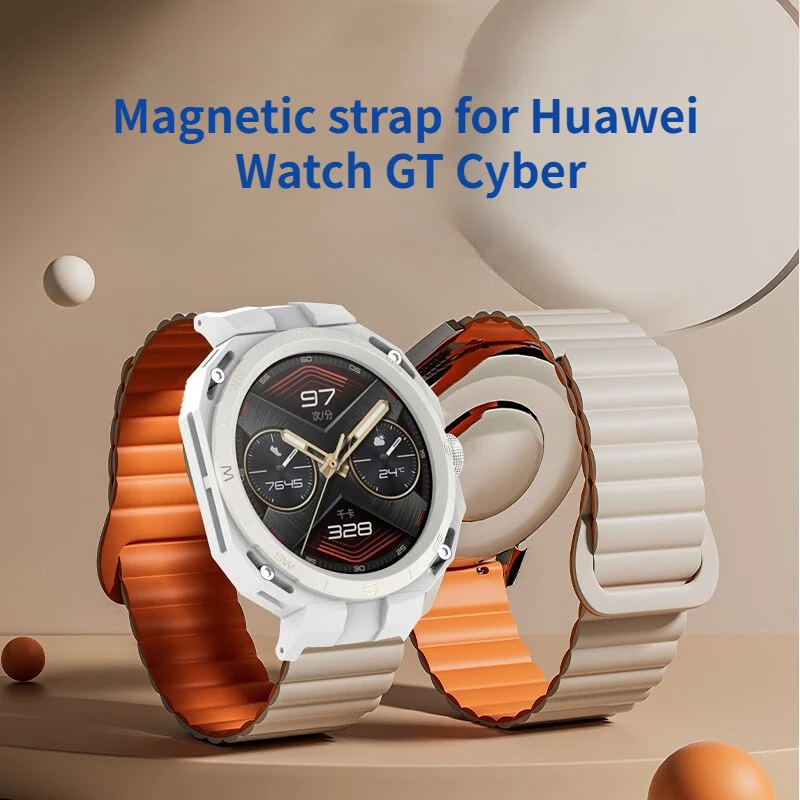 Magnetic Silicone Watchband for Huawei GT Cyber Sport Strap Wristband For Huawei WatchGT Cyber Replacement band Correa Bracelet
Magnetic Silicone Watchband for Huawei GT Cyber Sport Strap Wristband For Huawei WatchGT Cyber Replacement band Correa Bracelet