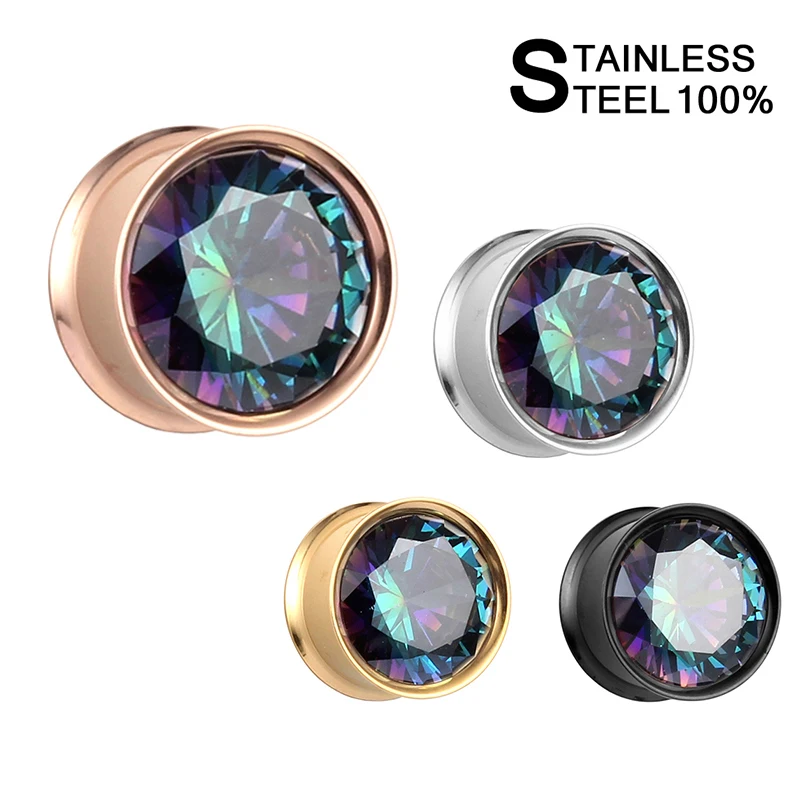 2 шт., расклешенные серьги-туннели из нержавеющей стали
2 шт., расклешенные серьги-туннели из нержавеющей стали