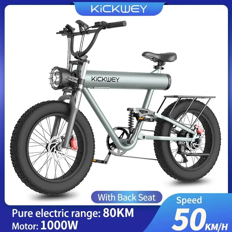 Bicicleta Eléctrica 1000W Motor 48V20A Battery 20-inch Fat Tire Electric Bike Sports Entertainment Snow Mountain Off-road E Bke
Bicicleta Eléctrica 1000W Motor 48V20A Battery 20-inch Fat Tire Electric Bike Sports Entertainment Snow Mountain Off-road E Bke