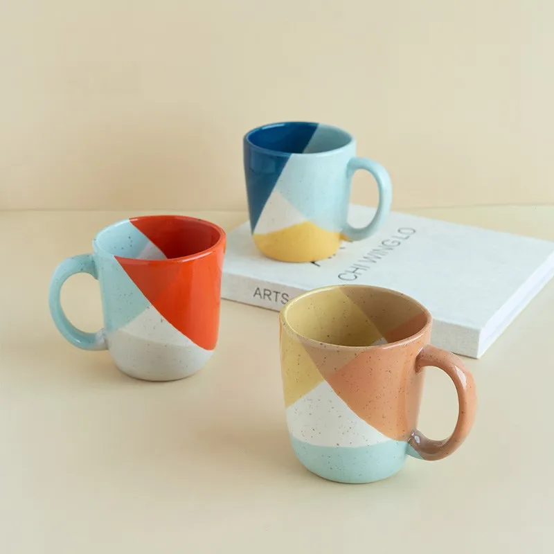 Ins Hot Ceramic Bright Color Clash Coffee Mugs 410ml Ins Hot Underglazed Colour Matching Large Capacity Water Coffee Cups
Ins Hot Ceramic Bright Color Clash Coffee Mugs 410ml Ins Hot Underglazed Colour Matching Large Capacity Water Coffee Cups