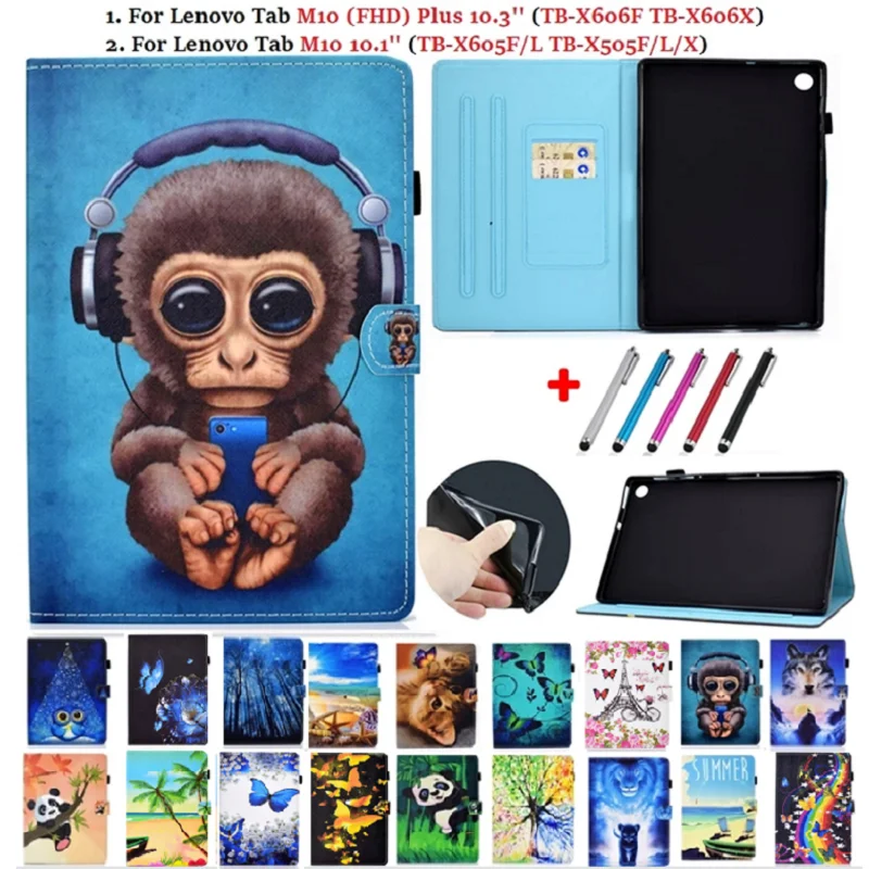 Для планшета Lenovo Tab M10 FHD плюс Чехол 10 3 планшеты для TB-X606F TB-X606X TB-X605F TB-X605L TB-X505F TB-X505X