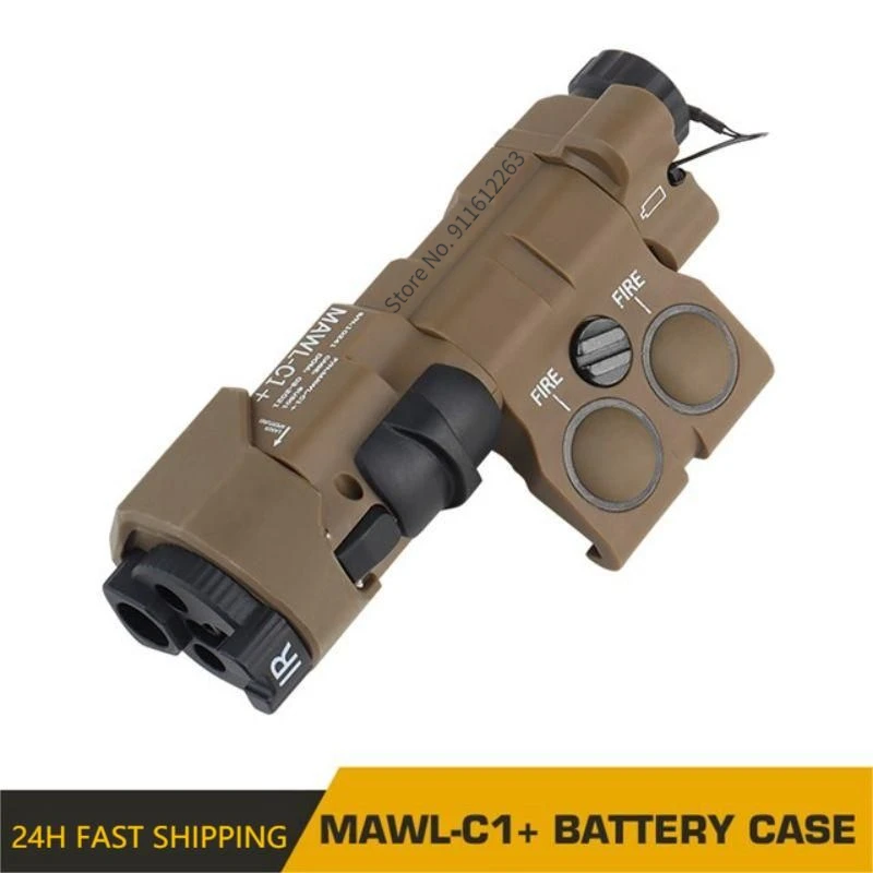 

Tactical MAWL-C1+Battery Case Hunting Waterproof Box Portable For CR123/AAA/AA Airsoft Paintball Outdoor Tool