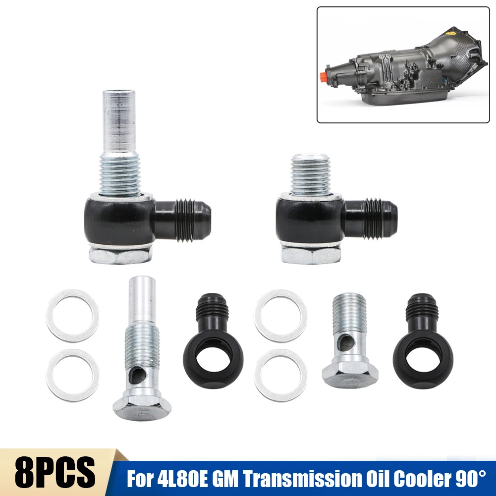 Car Transmission Oil Cooler Fitting 6AN x 1/4NPSM Transmission Oil Cooler Adapter Fitting for 4L80E Transmission 1997-2010
Car Transmission Oil Cooler Fitting 6AN x 1/4NPSM Transmission Oil Cooler Adapter Fitting for 4L80E Transmission 1997-2010