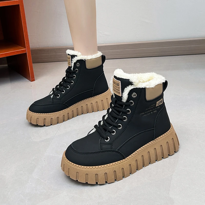 2023 Fashion Ladies Shoes Front Lace-up Ankle Women's Boots Keep Warm Modern Boots Women Round Toe Platform Non Slip Shoes Women
2023 Fashion Ladies Shoes Front Lace-up Ankle Women's Boots Keep Warm Modern Boots Women Round Toe Platform Non Slip Shoes Women
