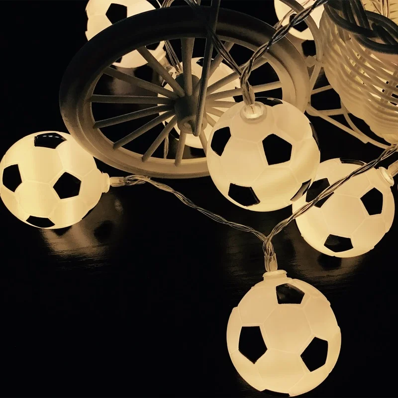 Football LED String Light Creative Led Lights Round Garland Curtain Girl Bedroom Party Funny Fashion Shiny Decors Modeling Lamp
Football LED String Light Creative Led Lights Round Garland Curtain Girl Bedroom Party Funny Fashion Shiny Decors Modeling Lamp