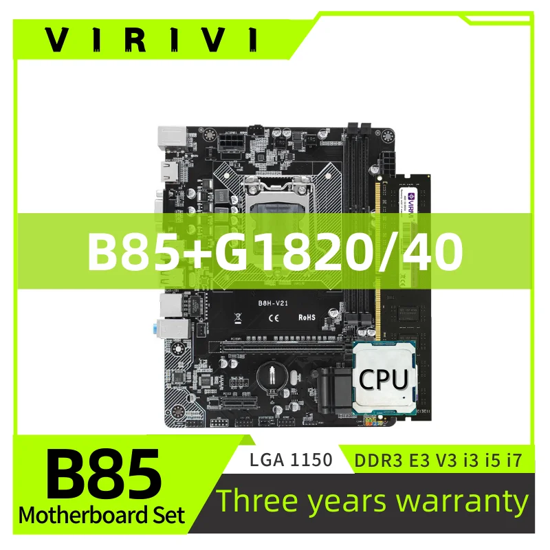 Комплект материнской платы VIRIVI B85 DDR3 с процессором G1840 G1820 LGA1150 * 1 совместимая память DDR3 для настольного компьютера
Комплект материнской платы VIRIVI B85 DDR3 с процессором G1840 G1820 LGA1150 * 1 совместимая память DDR3 для настольного компьютера
