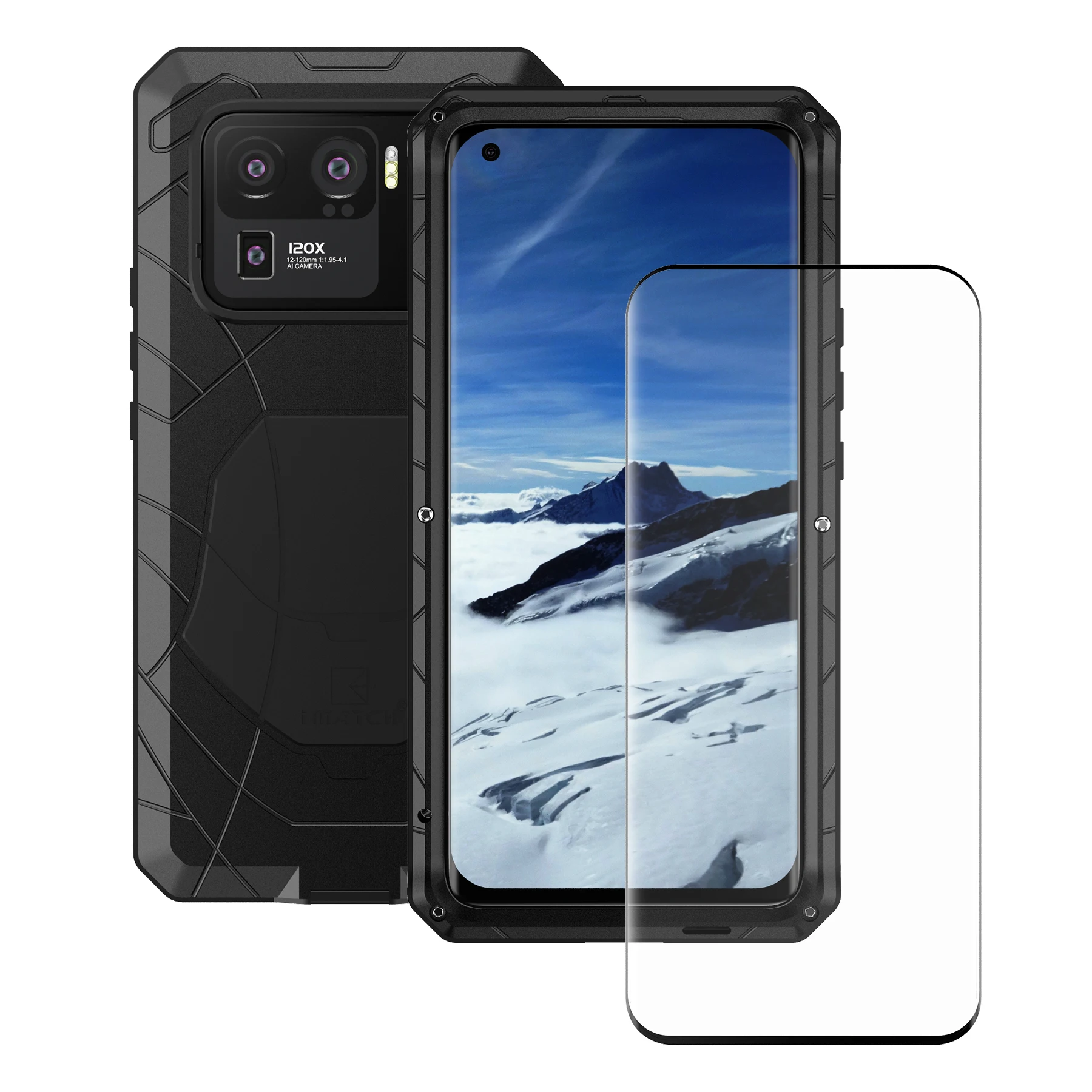 Hard Aluminum Metal armor Phone Case for Xiaomi Mi 11 Ultra Shockproof Cover with Tempered Glass Gift Phone Accessories
Hard Aluminum Metal armor Phone Case for Xiaomi Mi 11 Ultra Shockproof Cover with Tempered Glass Gift Phone Accessories