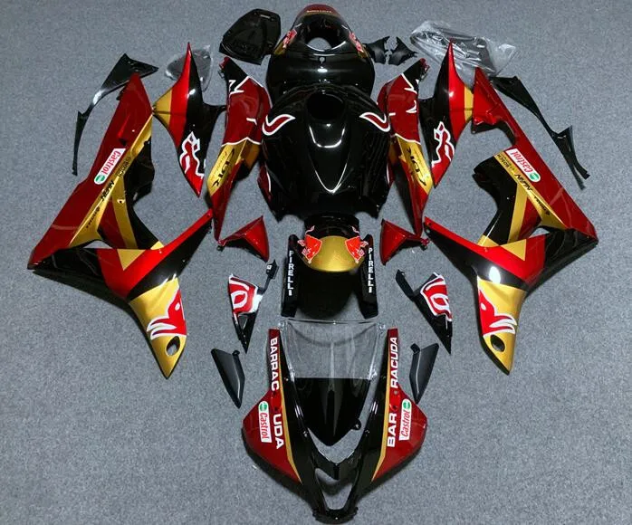 Новый комплект обтекателей из АБС-пластика под давлением Подходит для HONDA CBR600RR F5 2007 2008 07 08 комплект обтекателей красного и золотого цвета
Новый комплект обтекателей из АБС-пластика под давлением Подходит для HONDA CBR600RR F5 2007 2008 07 08 комплект обтекателей красного и золотого цвета