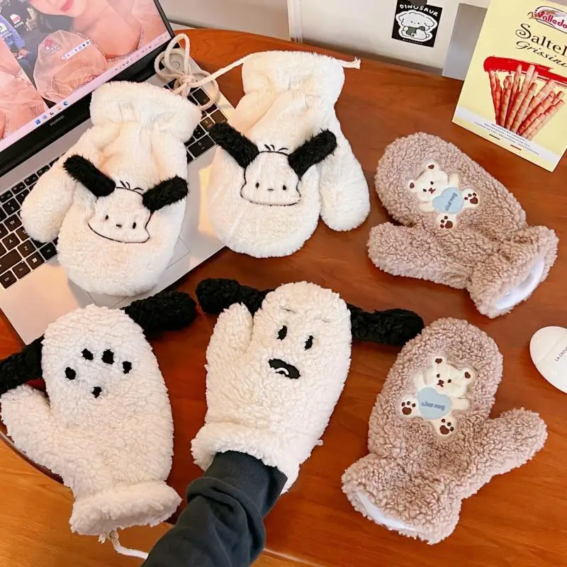 Pachacco Kawaii Animation Sanrio Gloves Cartoon Cute Sweet Fashion Snoopys Plush Warm Thickened Gloves Christmas Best Gift
Pachacco Kawaii Animation Sanrio Gloves Cartoon Cute Sweet Fashion Snoopys Plush Warm Thickened Gloves Christmas Best Gift