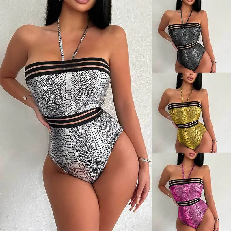 2023 европейский и американский купальник, соблазнительный слитный облегающий купальник с воротником-стойкой, бикини 
2023 европейский и американский купальник, соблазнительный слитный облегающий купальник с воротником-стойкой, бикини