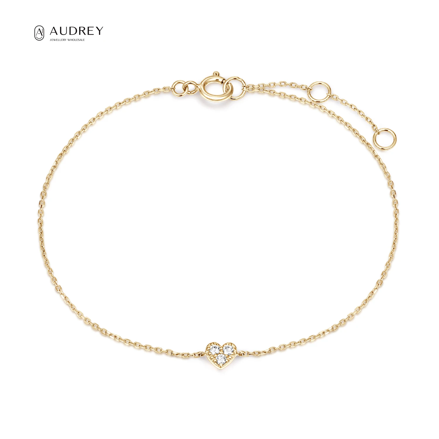 Audrey Real Gold And Diamonds Jewelry Couple Heart Bracelet 14K Solid Gold Jewelry Heart Bracelet Charms For Women 
Audrey Real Gold And Diamonds Jewelry Couple Heart Bracelet 14K Solid Gold Jewelry Heart Bracelet Charms For Women