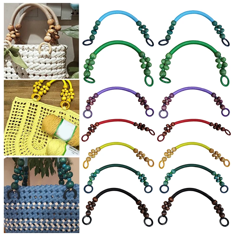 Bag Handles Nylon Rope Weave Wooden Bead Handle Shoulder Strap Hand Straps DIY Sew Handbag Accessories 1Pcs 47cm Color
Bag Handles Nylon Rope Weave Wooden Bead Handle Shoulder Strap Hand Straps DIY Sew Handbag Accessories 1Pcs 47cm Color
