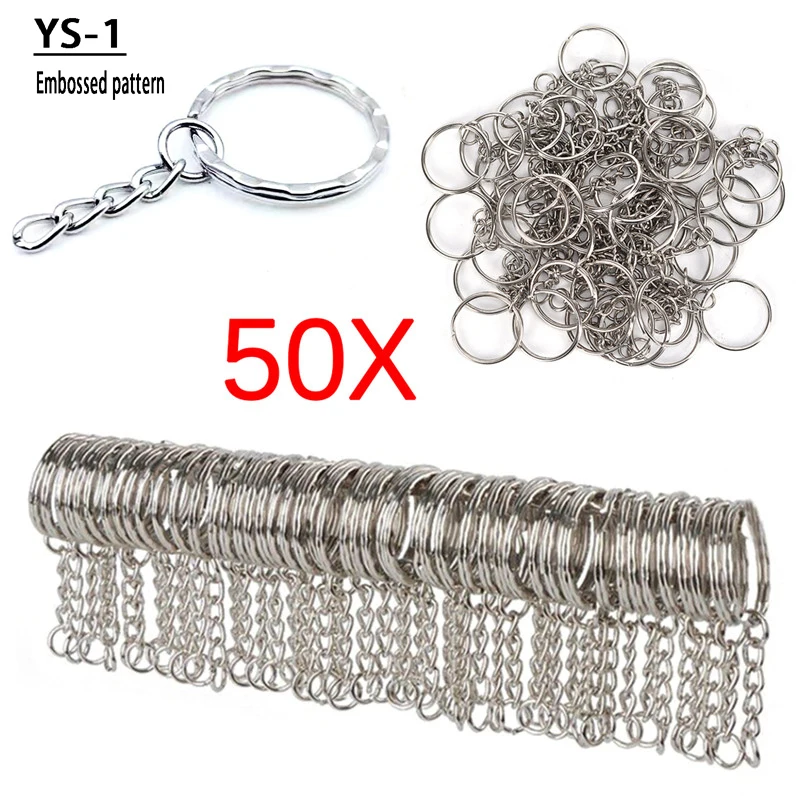 50PCS Plated Rhodium Blank Keyring Keychain Charms Split Ring Keyfob Key Holder Link Rings Women Men DIY Key Chains Accessories
50PCS Plated Rhodium Blank Keyring Keychain Charms Split Ring Keyfob Key Holder Link Rings Women Men DIY Key Chains Accessories