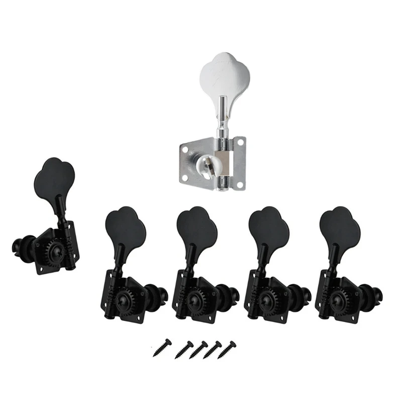10Pcs Vintage Open Bass Guitar Tuning Keys Pegs Machine Heads Tuners - 5Pcs Silver & 5Pcs Black
10Pcs Vintage Open Bass Guitar Tuning Keys Pegs Machine Heads Tuners - 5Pcs Silver & 5Pcs Black