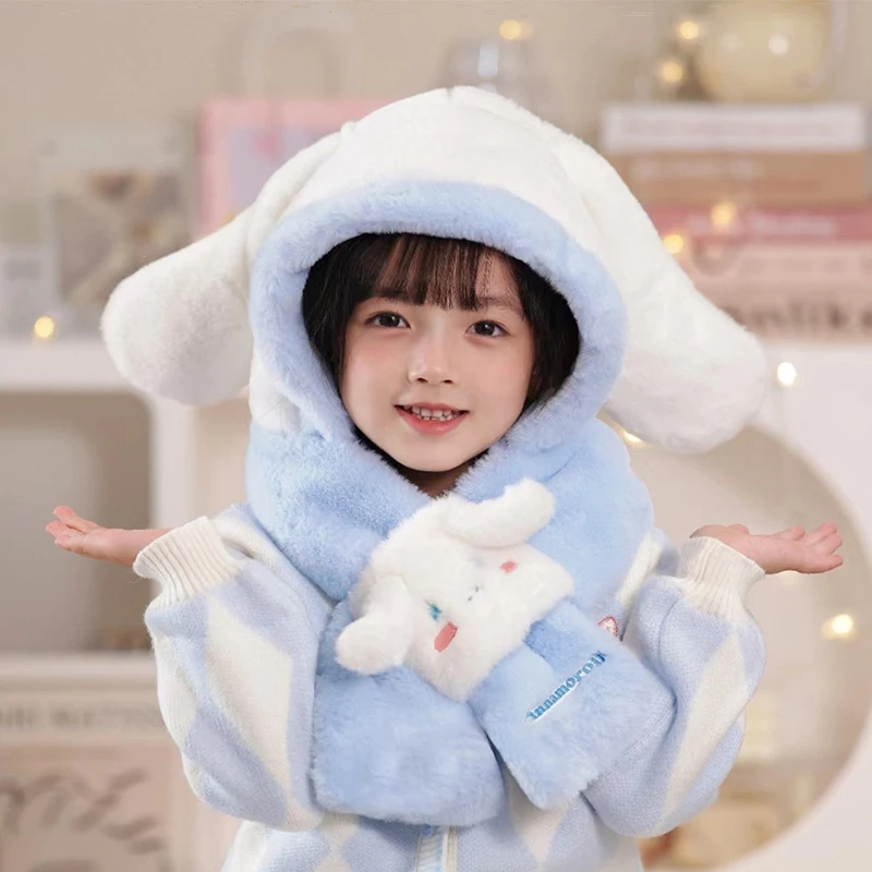 Kuromi Cinnamoroll Children Plush Hat Gloves Scarf Sets Sanrio Babys Winter Cute Warm Neck Skin-Friendly Toys for Girls
Kuromi Cinnamoroll Children Plush Hat Gloves Scarf Sets Sanrio Babys Winter Cute Warm Neck Skin-Friendly Toys for Girls