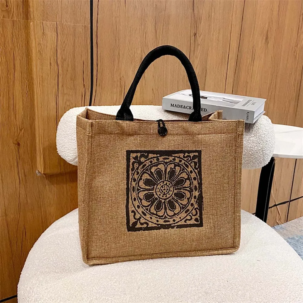 Beach Large Capacity Handbag Vintage Mandala Print Cotton Linen Totes Storage Bag for Women Birthday Holiday Gift
Beach Large Capacity Handbag Vintage Mandala Print Cotton Linen Totes Storage Bag for Women Birthday Holiday Gift