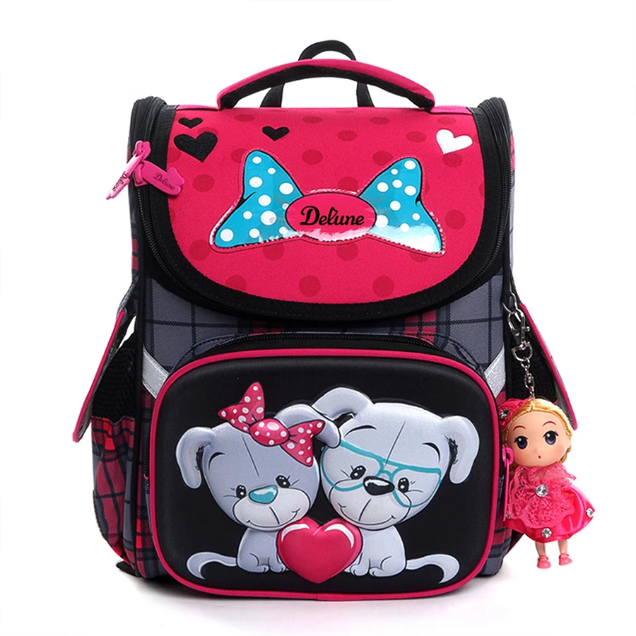 Delune Kids Grade 1-3 Cartoon Animal Print School Bags for Girls 3D Orthopedic Backpack Primary Fashion Bagpack Mochila Infantil
Delune Kids Grade 1-3 Cartoon Animal Print School Bags for Girls 3D Orthopedic Backpack Primary Fashion Bagpack Mochila Infantil