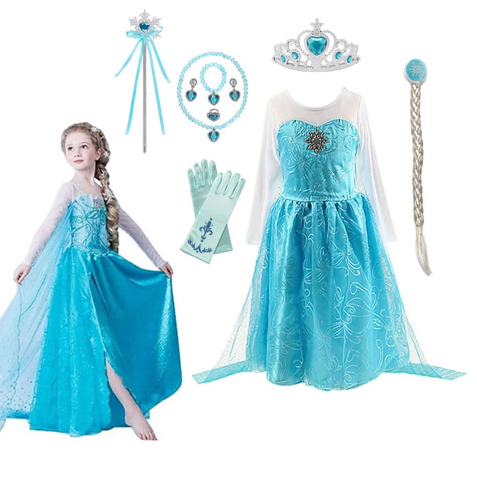 New Blue Frozen Baby Girls Kids Costume Dress Snow Queen Princess Role Play Clothes Children's Party Gown Cosplay Tulle Dresses
New Blue Frozen Baby Girls Kids Costume Dress Snow Queen Princess Role Play Clothes Children's Party Gown Cosplay Tulle Dresses