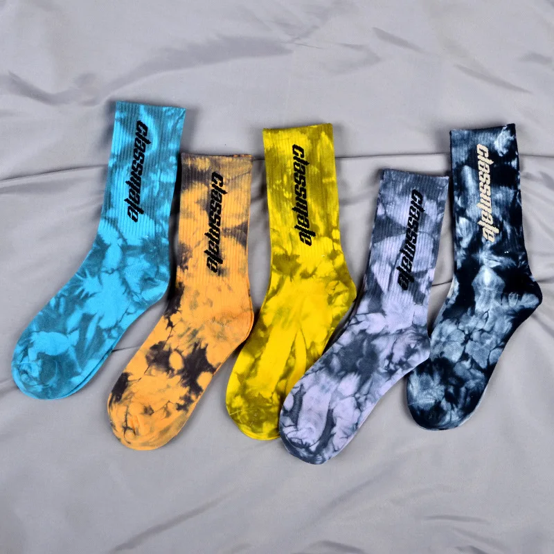 Tie Dye Man Socks Letter Men's Sock Art Unisex Crew Casual Cotton Warm Sox Lovers Blue Adult Autumn Winter Classic Skarpetki
Tie Dye Man Socks Letter Men's Sock Art Unisex Crew Casual Cotton Warm Sox Lovers Blue Adult Autumn Winter Classic Skarpetki