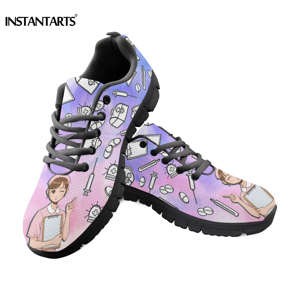INSTANTARTS Colorful Cartoon Medical Pattern Nurse Shoes for Women Cute Running Sneakers Female Flats Spring Light Mesh Footwear
INSTANTARTS Colorful Cartoon Medical Pattern Nurse Shoes for Women Cute Running Sneakers Female Flats Spring Light Mesh Footwear